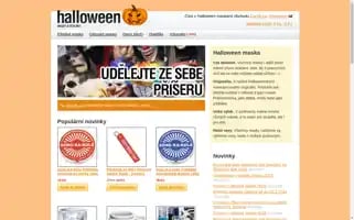 Halloweenmaska.cz Screenshot 2024-07-09 08:40:43