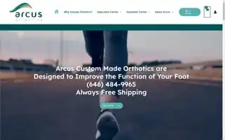 Arcuscustomorthotics.com Screenshot 2024-06-11 07:25:54