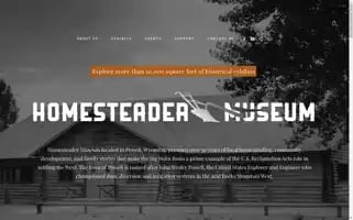 Homesteadermuseum.com Screenshot 2024-07-04 20:39:48