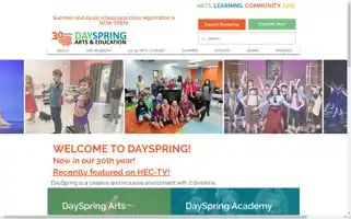 Dayspringarts.org Screenshot 2024-06-29 22:21:48