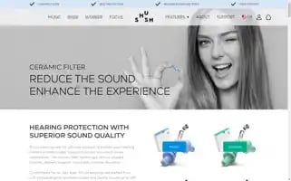 Shush-earplugs.com Screenshot 2024-06-26 22:30:12