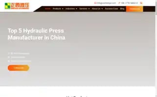 Zxhydraulicpress.com Screenshot 2024-05-23 17:40:39