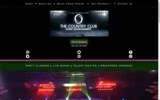 Thecountryclubevents.com Screenshot 2024-07-06 14:02:06