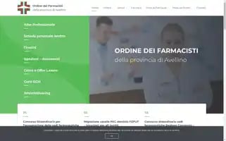 Ordinefarmacistiavellino.it Screenshot 2024-07-09 10:58:41