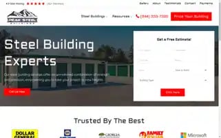 Peaksteelbuildings.com Screenshot 2024-05-13 08:41:08