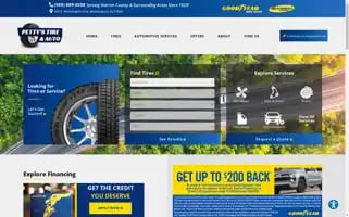Pettystireandautocenter.com Screenshot 2024-05-13 09:18:03