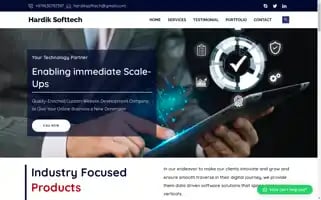 Hardiksofttech.com Screenshot 2024-06-19 06:47:17