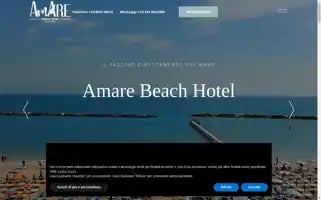Amarebeachhotel.it Screenshot 2024-04-17 06:17:13