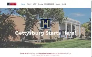 Gettysburgmuseum.com Screenshot 2024-06-13 08:05:32
