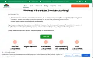 Paramountsolutionsacademy.com Screenshot 2024-05-24 13:36:24