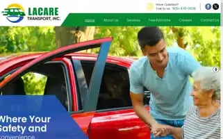 Lacaretransport.com Screenshot 2024-07-05 04:48:55