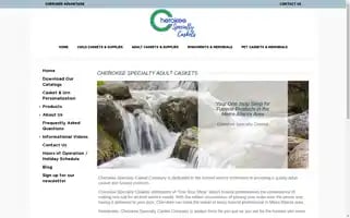 Cherokeespecialtycaskets.com Screenshot 2024-07-03 07:38:33