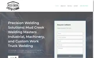Mudcreekwelding.com Screenshot 2024-06-15 19:16:01