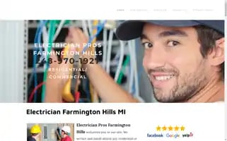 Electricianprosfarmhills.com Screenshot 2024-06-13 14:00:42