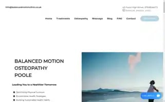 Balancedmotionclinic.co.uk Screenshot 2024-07-06 02:47:10