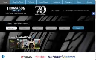 Thomasontire.net Screenshot 2024-05-14 12:02:32