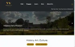 Weeksvillesociety.org Screenshot 2024-06-30 13:35:28
