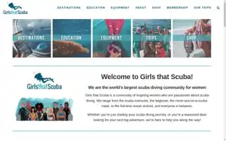 Girlsthatscuba.com Screenshot 2024-07-04 16:03:32