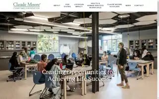 Claudemoorefoundation.org Screenshot 2024-07-06 09:12:08