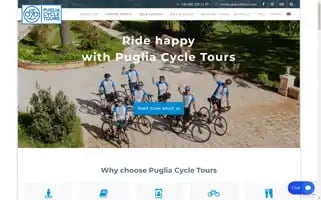 Pugliacycletours.com Screenshot 2024-04-22 17:37:30