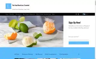 Thefoodroadlesstraveled.com Screenshot 2024-04-23 05:07:19