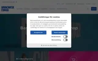 Barncancerfonden.se Screenshot 2024-06-17 12:13:30