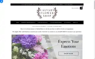 Calvaryflowershop.com Screenshot 2024-05-15 16:20:38