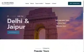 A1toursindia.com Screenshot 2024-04-23 18:54:33