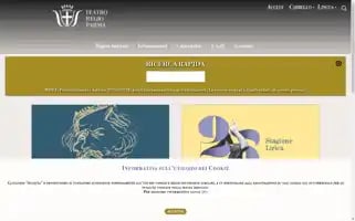 Biglietteriateatroregioparma.it Screenshot 2024-06-29 17:47:12