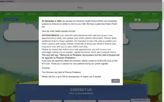 Phoenixpediatrics.com Screenshot 2024-05-16 12:38:27