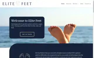 Elitefeetpodiatry.co.uk Screenshot 2024-06-29 18:02:19