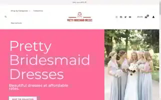 Prettybridesmaiddresses.co.uk Screenshot 2024-05-25 19:20:39