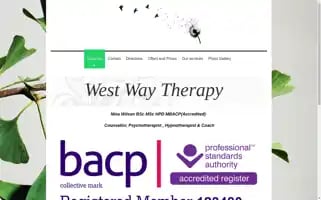 Westwaytherapy.co.uk Screenshot 2024-07-07 15:54:17