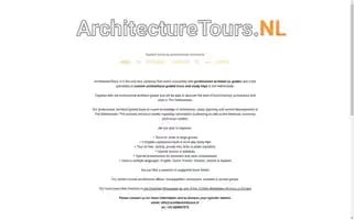 Architecturetours.nl Screenshot 2024-04-15 13:09:06