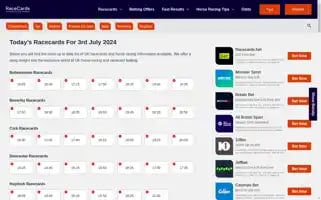 Racecards.co.uk Screenshot 2024-07-05 11:54:34