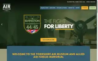 Yorkshireairmuseum.org Screenshot 2024-07-01 23:29:08