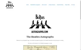 Thebeatlesautographs.com Screenshot 2024-05-20 22:47:51