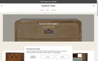 Highendtable.com Screenshot 2024-05-03 18:31:01