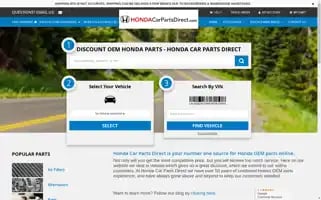 Hondacarpartsdirect.com Screenshot 2024-05-16 01:45:52