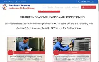 Southernseasonshvac.com Screenshot 2024-05-16 18:21:04
