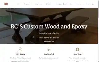 Rcscustomwoodandepoxy.com Screenshot 2024-05-21 03:44:48