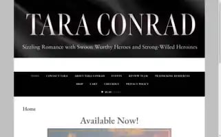 Taraconradauthor.com Screenshot 2024-06-27 08:00:29