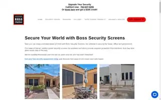 Bosssecurityscreens.com Screenshot 2024-05-15 15:08:11