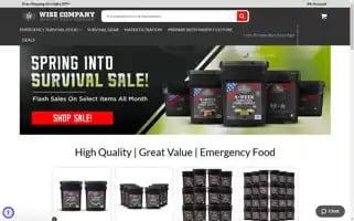 Wisefoodstorage.com Screenshot 2024-05-04 14:47:52