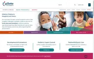 Gillettechildrens.org Screenshot 2024-06-28 20:57:39