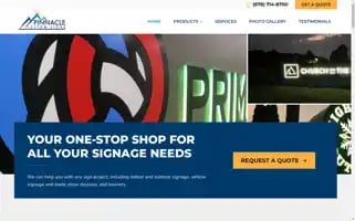 Pinnaclecustomsigns.com Screenshot 2024-05-13 10:05:59