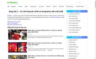 Bongdaz.net Screenshot 2024-07-04 08:38:34