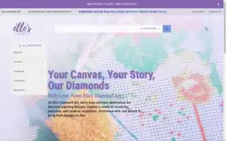 Ellesdiamondart.com Screenshot 2024-05-26 19:14:23