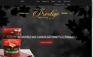Prestigemapleproducts.com Screenshot 2024-06-11 21:10:22
