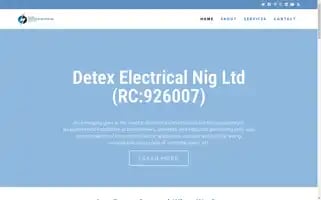 Detexelectricalnigltd.com Screenshot 2024-05-20 23:49:30